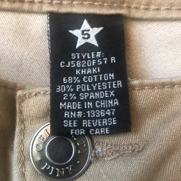 Celebrity Pink Skinny Jeans Khaki Size 5 - Picture 3 of 8